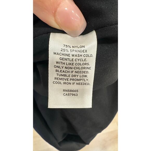 NWT Open Edit Black One-Shoulder Ruched Bodycon Little Black Dress Size L - Picture 2 of 2